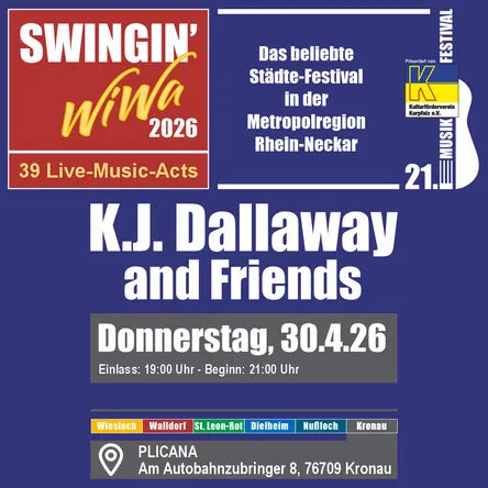 30.04.2026: Swingin’ WiWa: KJ Dallaway and Friends – Groove & Dine